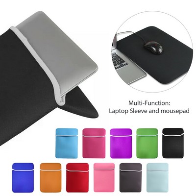 Silkscreen Printed Neoprene Laptop/ Tablet Sleeve for 15" Laptops