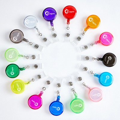 Retractable Badge Card Holder Reel with Cord