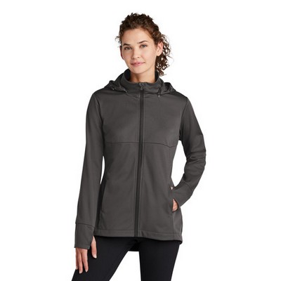Sport-Tek® Women's Hooded Soft Shell Jacket