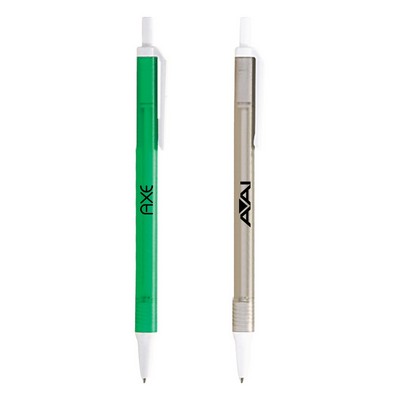 Classic Click Pen w/Translucent Colored Barrel
