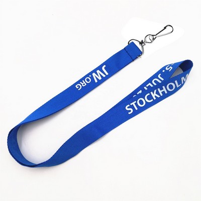 5/8" Polyester Lanyards W/J-Hook Clip