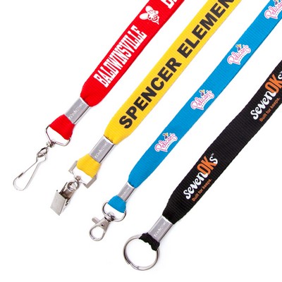 3/4" Pricebuster Flat Polyester Lanyard
