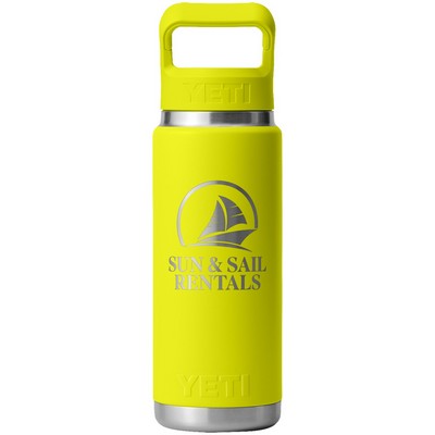 YETI® Rambler® 26 Oz Bottle With Color-Matched Straw Cap