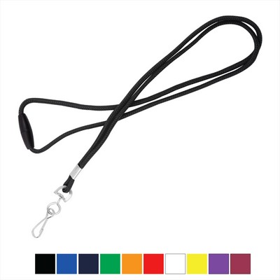 1/8" Round Braid Lanyard with Breakaway (J-Hook)